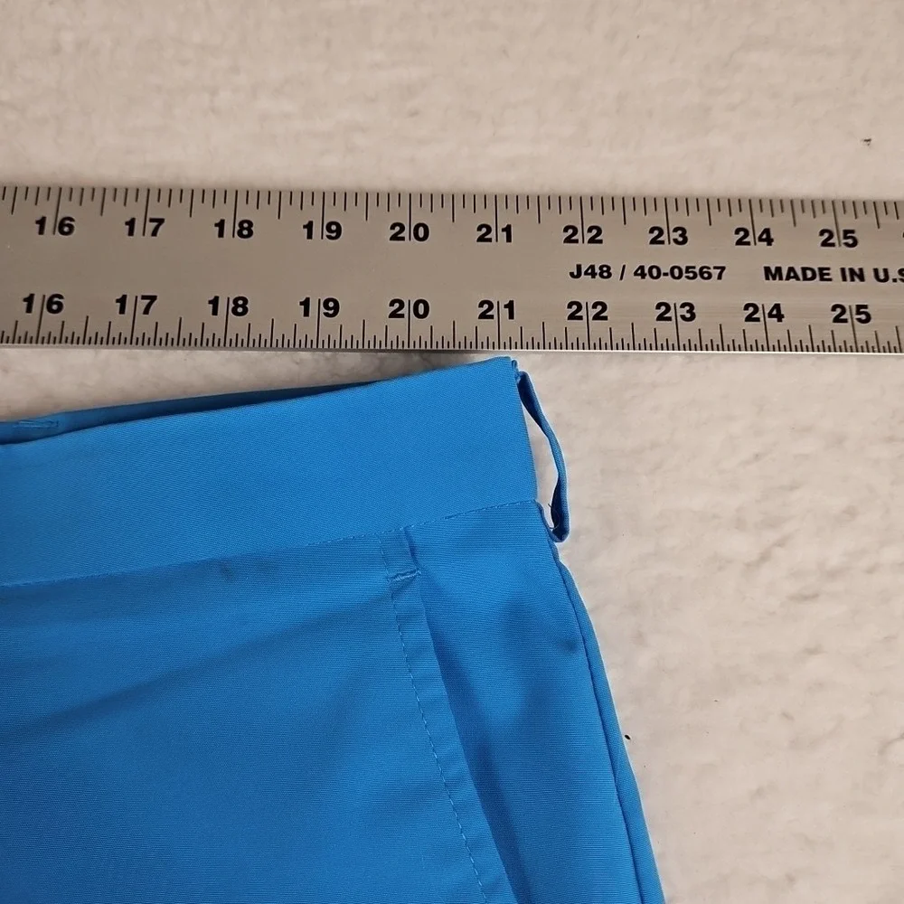 PGA Tour Athletic‎ Golf Shorts Men's 42 Sky Blue Flat Front Slash Pocket Wicking